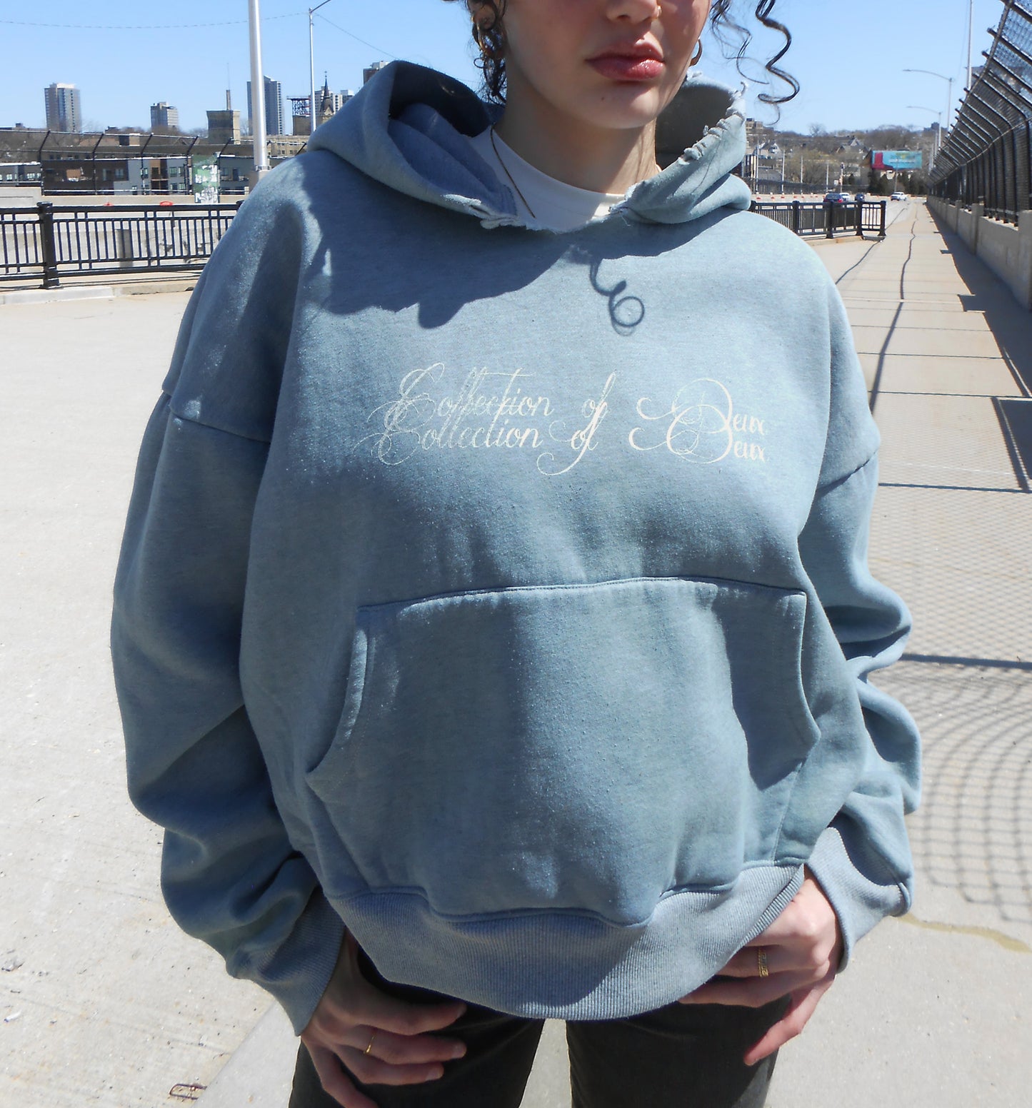 Restored sage hoodie